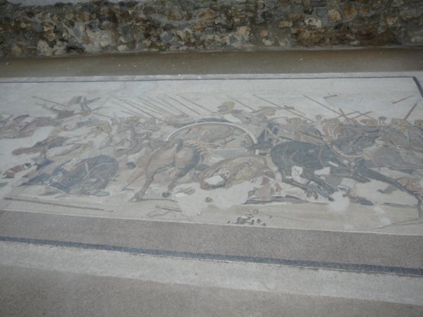 Battle of Alexander mosaic in the House of the Faun