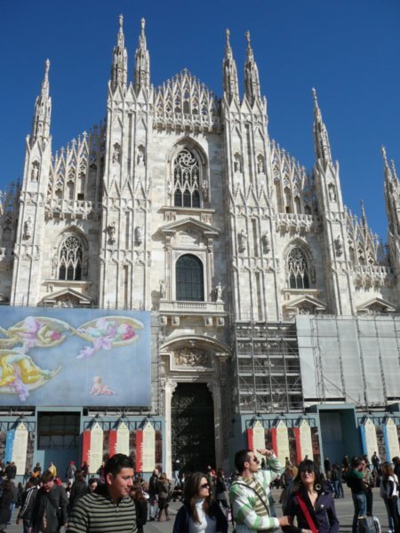 Milan Cathedral (complete with god awful scaffolding)