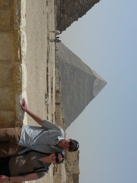 Us at the Pyramids of Giza