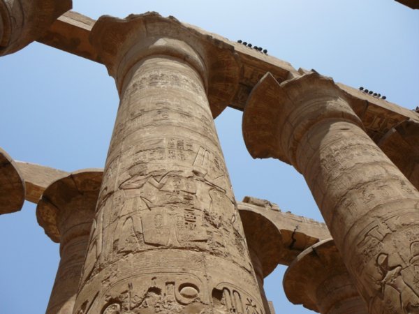 Columns at the Karnak Temple