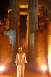 Homeless Man at Luxor Temple