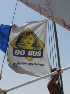 Go Bus flag on Felucca