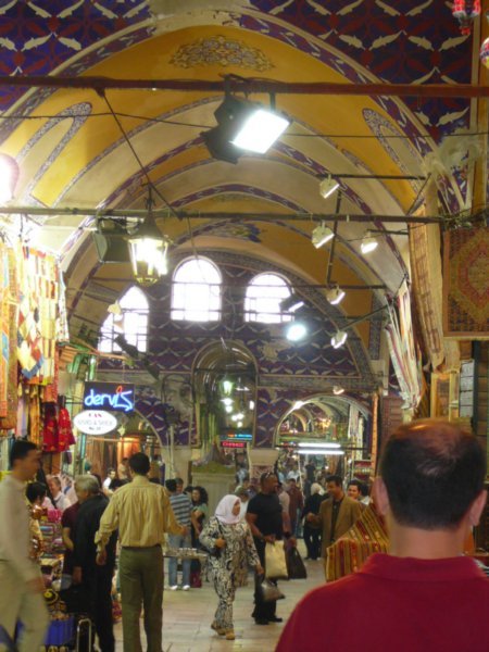 Inside the Grand Bazaar in Istanbul