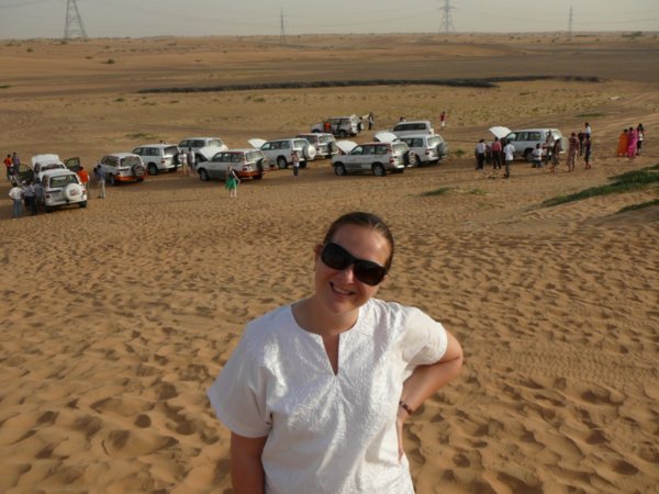 Trish on the desert safari