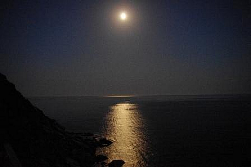 Moon Over the Mediterranean 
