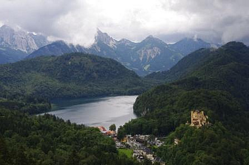 View of Alpensee and Hohenschwangau Castle 