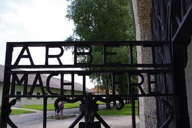 The Gates of Dachau in Germany