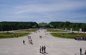 Looking out from the Palace