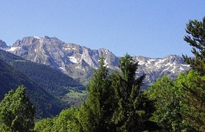 Pyrenees Mountains Near Vielha Tunnel