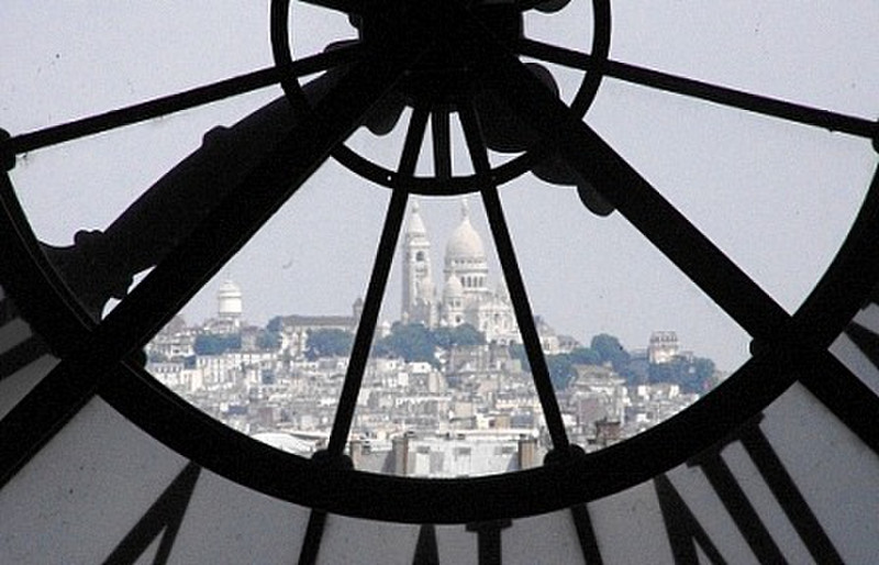 Looking Out Through Clock at Musee d&#39;Orsay 