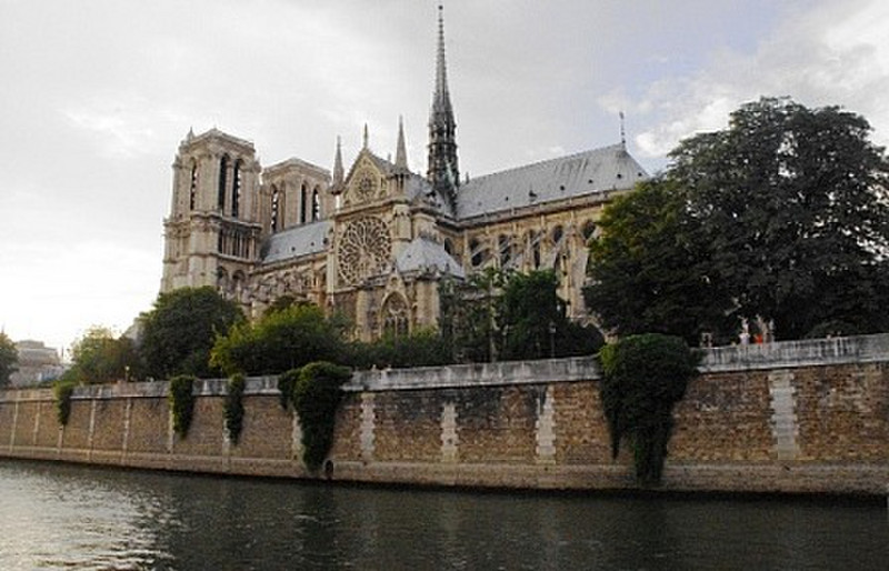 Notre Dame Church Over the River Seine