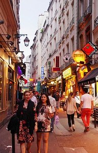 Rue in Latin Quarter of Paris 