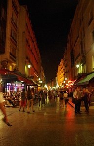 Rue Montorgueil at Midnight