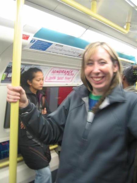 Melissa on the tube