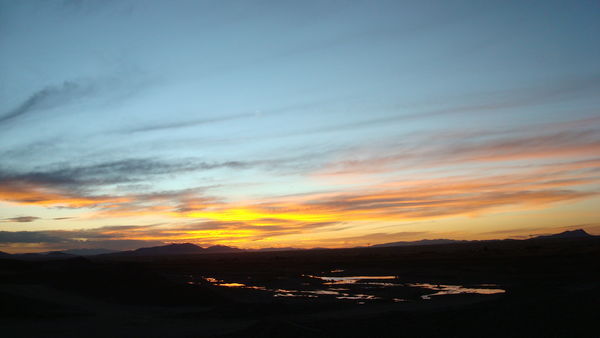 Sunset over the altiplano