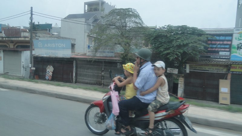 Typical family trip on the motorbike