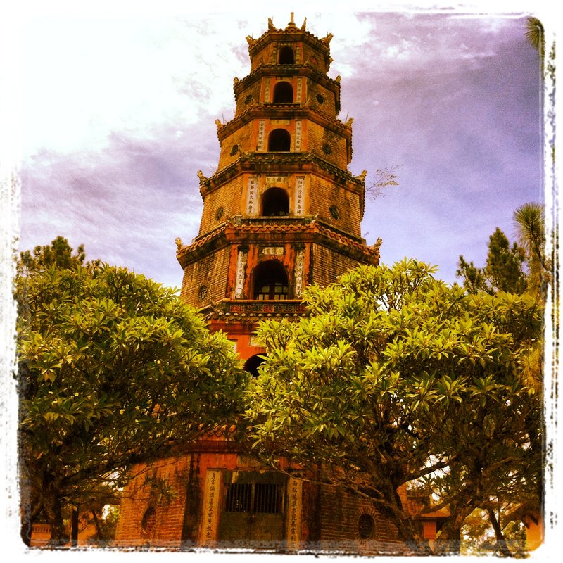 The symbol of Hue, on the banks of the Perfume