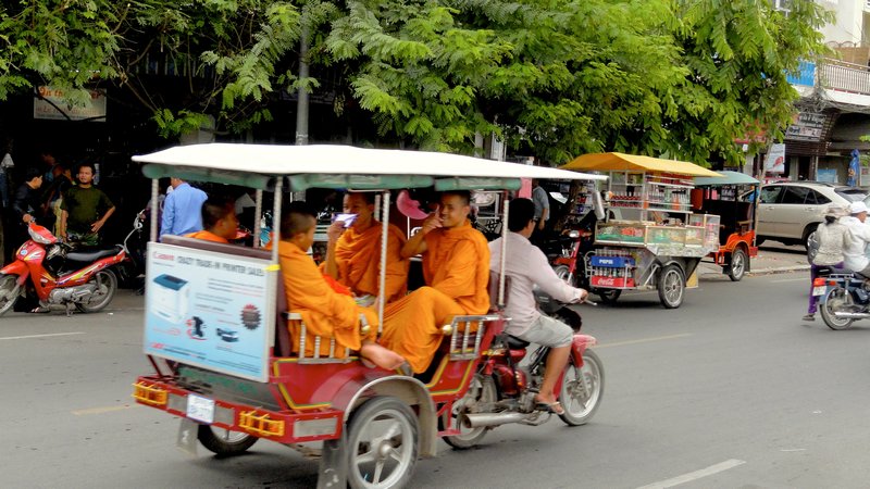 Typical monk mobile