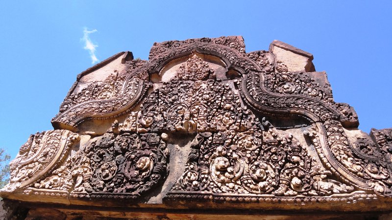 Some of the finer detailed carvings at Banteay Srei