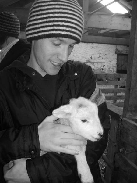 Me talking to a lamb