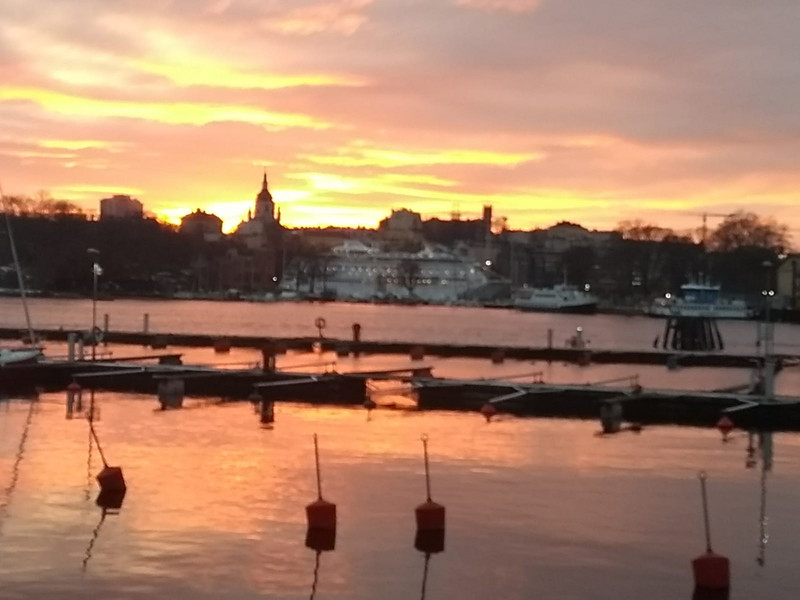 Sunset over Stockholm