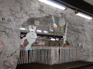 Subway art, Hallonbergen, Stockholm.