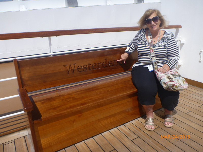 Now the Westerdam Bench