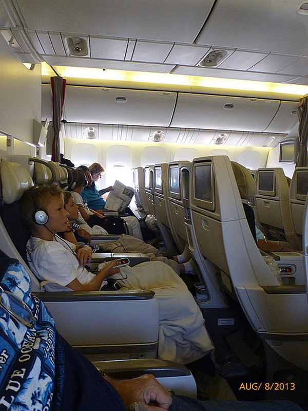 A view of the Premium Economy section on Air 