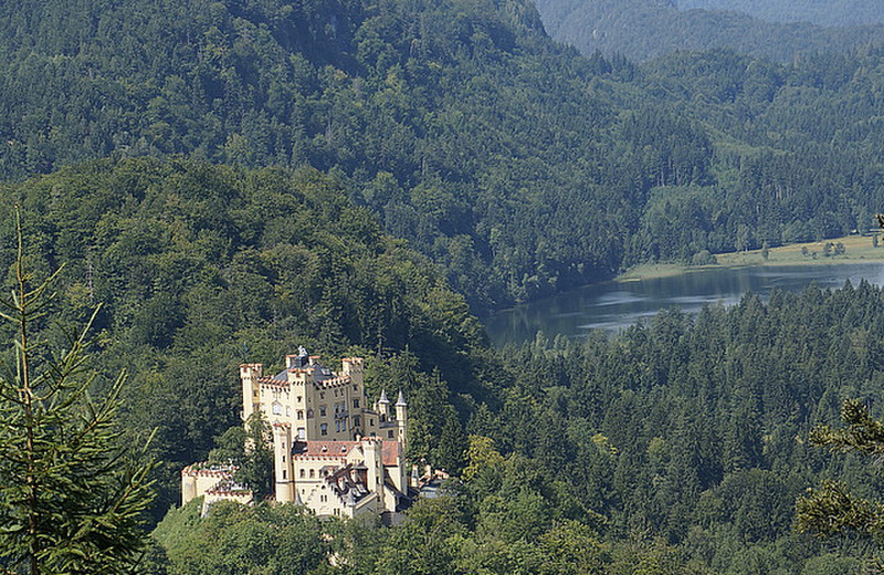 View of Hohenschwangau from the other castle
