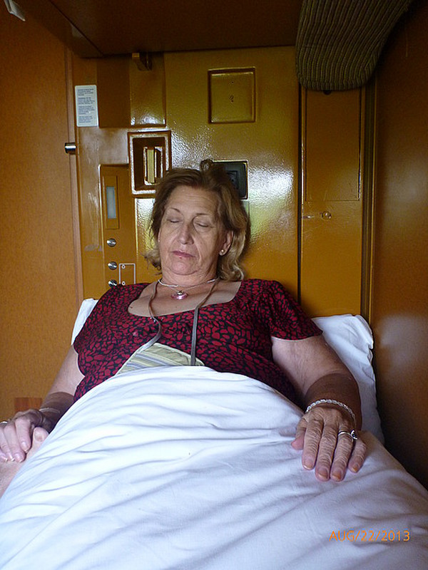 Mom sleeping to Brasov, Romania