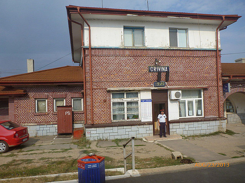 Typical Romanian station - we saw many.