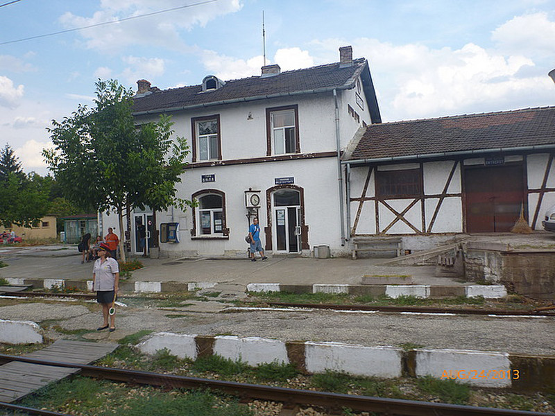 Typical train station in Bulgaria