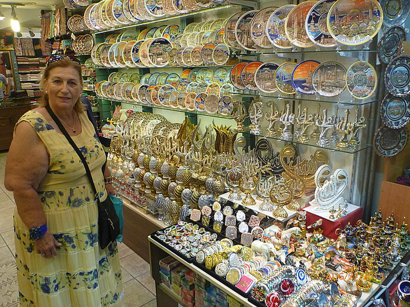 Mom loves bazaars!  So much stuff.