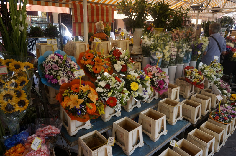 Flower mart in Nice, France
