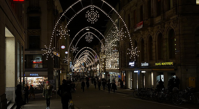 Decorated Street in Basel