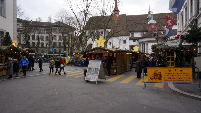 Lucerne Christmas Market.  Smaller than Most. 