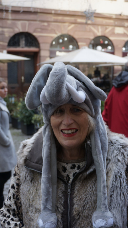 Mom Bought this Elephant Hat for Min.  