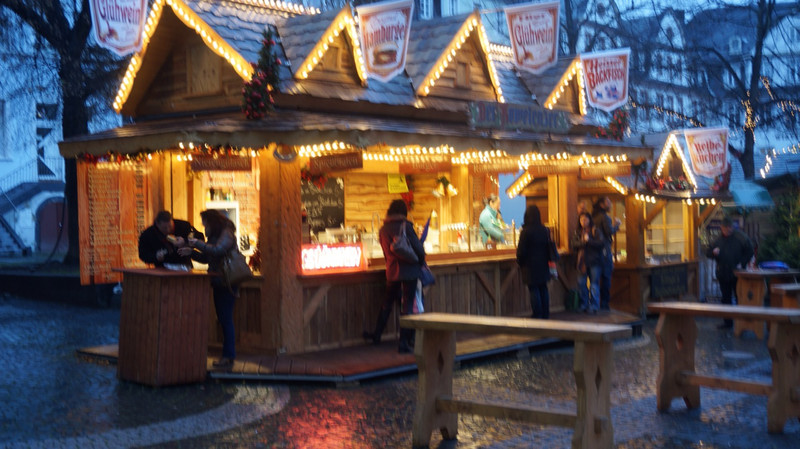 A Gluhwein Hut in Braubach. 