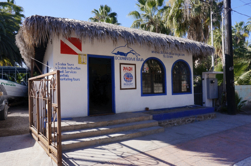 The dive shop in Loreto