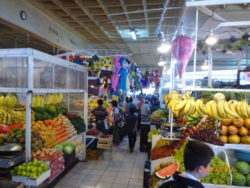 The market. I bought some mini bananas