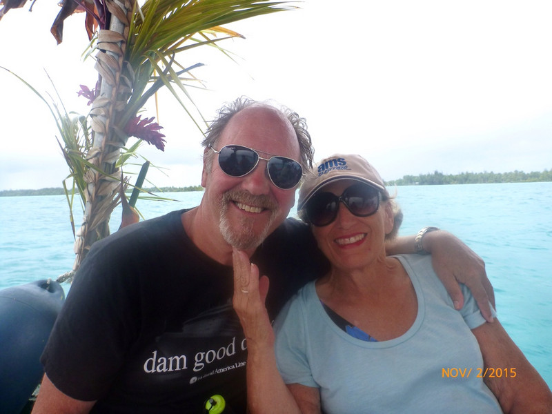 Lovebirds in Bora Bora. 