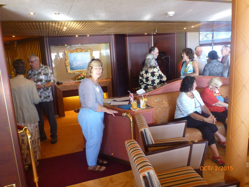 Mom Passing Out Name Tags At Cruise Critic M &amp; G