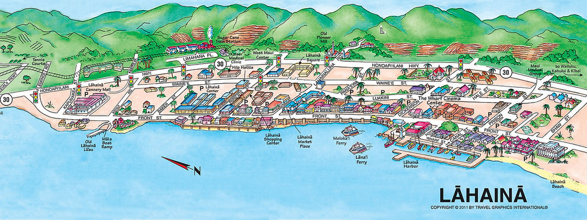 Lahaina Map  Photo