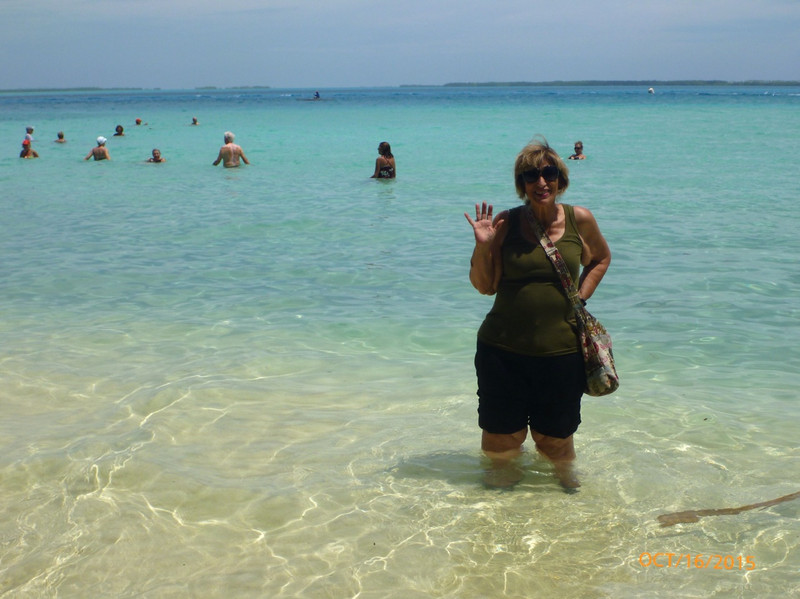 Mom in the Water. Air 88F. Water 86F. Beautiful!