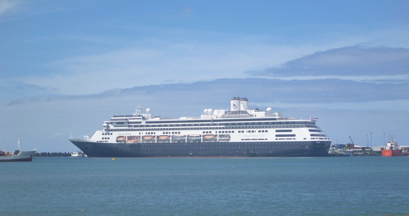 Our Ship as Viewed From The Town of Apia. 