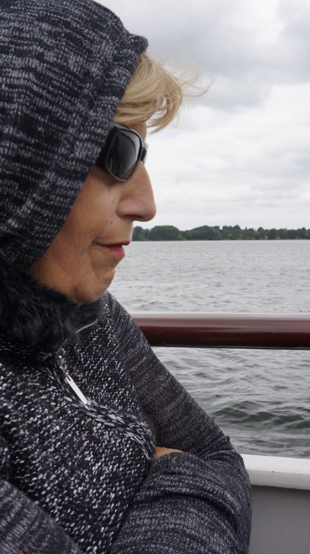 Karen Sleeping on the Boat. Sunglasses Fool All 