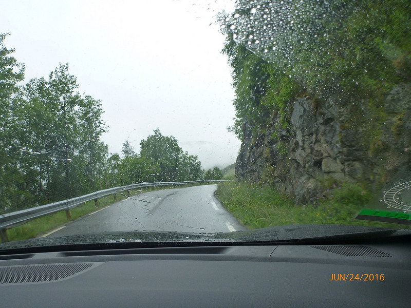 Typical Narrow Roadways Throughout Norway