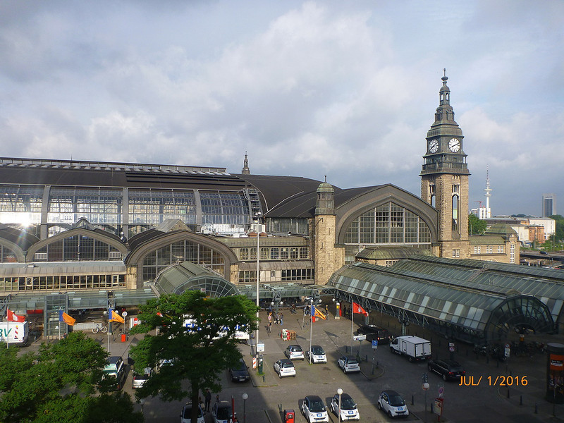 Leaving Our Hotel for Hamburg Train Station