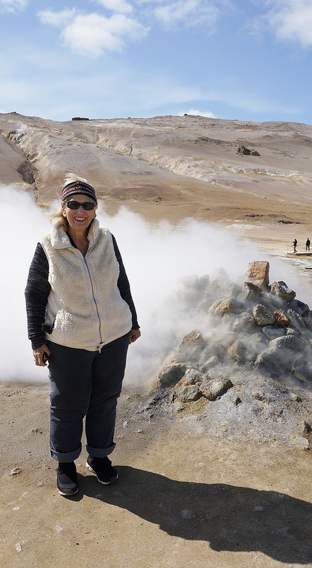 Karen at the Geysers. If You Could Only Smell It. 