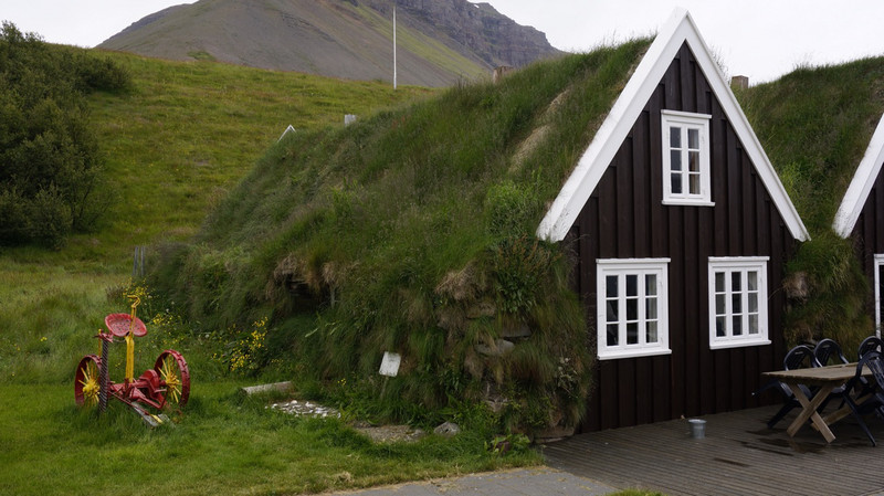 Lots of these Sod Houses in Iceland. Norway Too. 